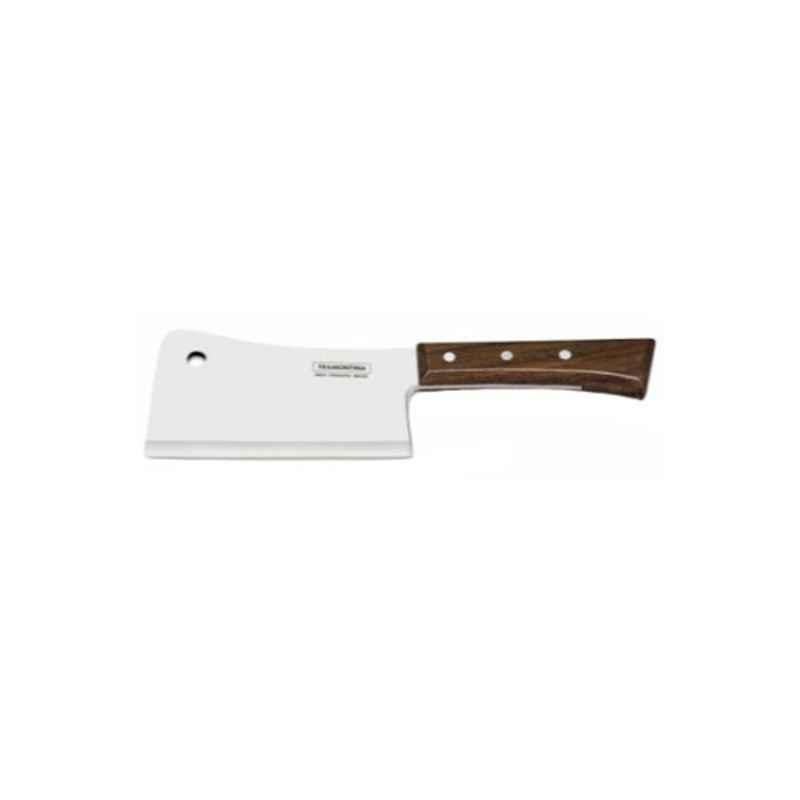 Tramontina 6 inch Stainless Steel Brown & Silver Cleaver, 7891112009240