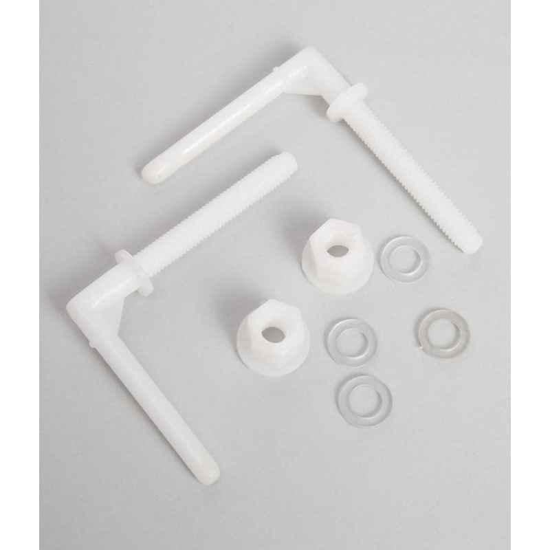 Elegant Casa L Type PVC White Hinges Clamp Spare Part Accessories for Western Toilet Seat Cover