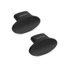 Plantex Knobs for Drawer/Small Drawer Knobs/Knobs for Cabinets/Pull-Push Knobs for Kitchen/Bedroom Drawer (Pack of 2) Oval, Black
