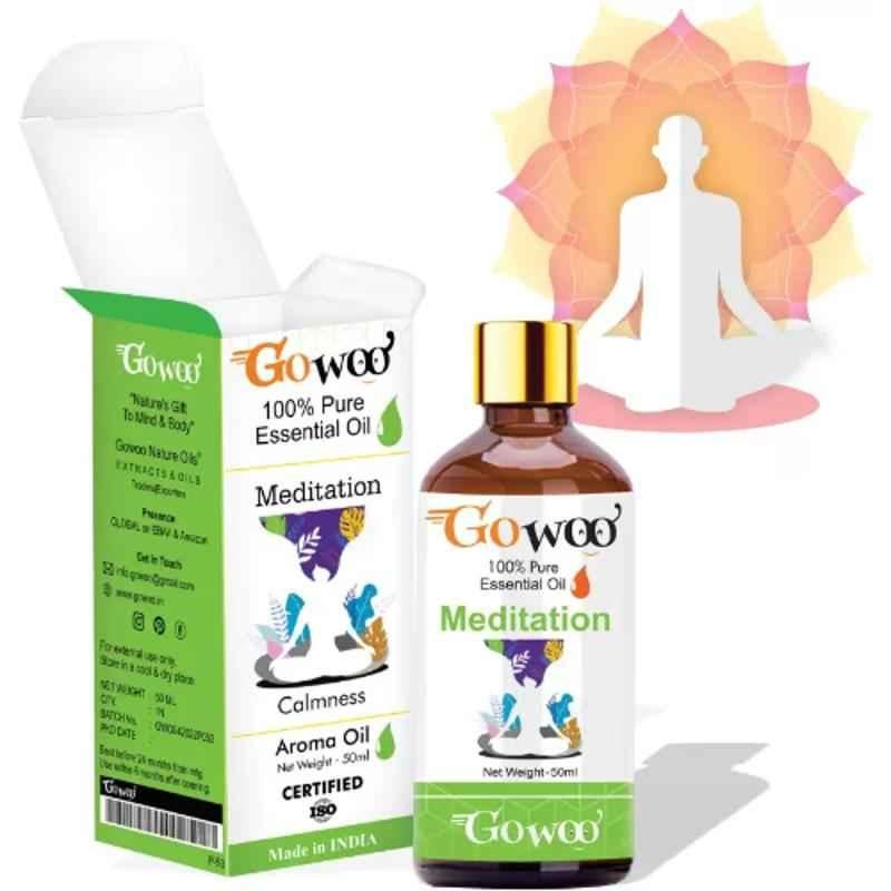 GoWoo Frankincense, Lavender, Orange, Patchouli & Meditation Blend Oil, GoWoo-P-161