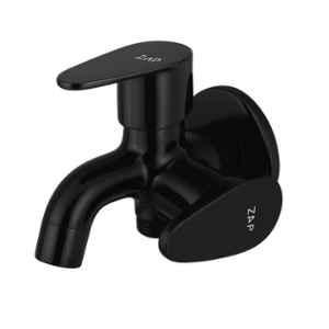 Zap Prime Brass Black Nickel Finish 2 Way Tap with Water Saving Aerator for Washing Machine