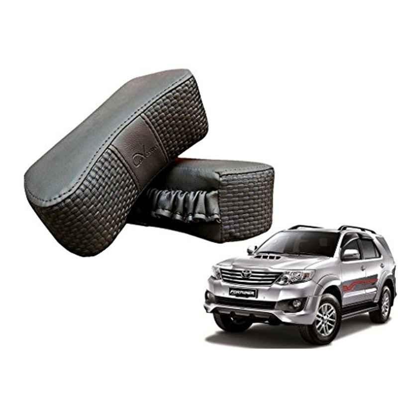 Kozdiko 2 Pcs Memory Foam Grey Luxurious Neck Rest Cushion Pillow Set for Toyota Fortuner
