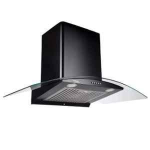 Hindware Elena Auto Clean 90 Black Chimney, 516576, Size: 90 cm