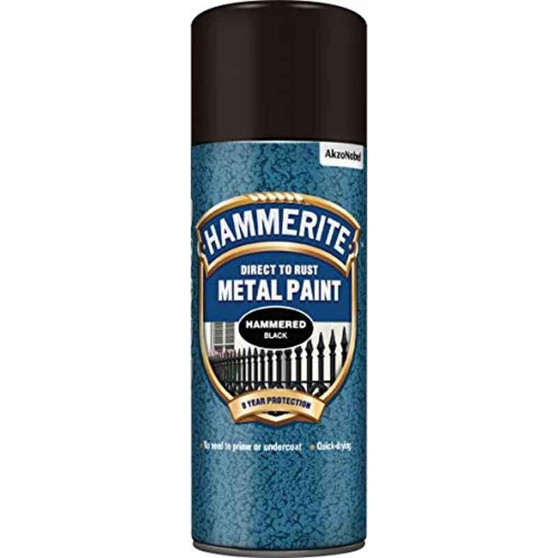 Hammerite 400ml Hammered Black Aerosol Spray Paint