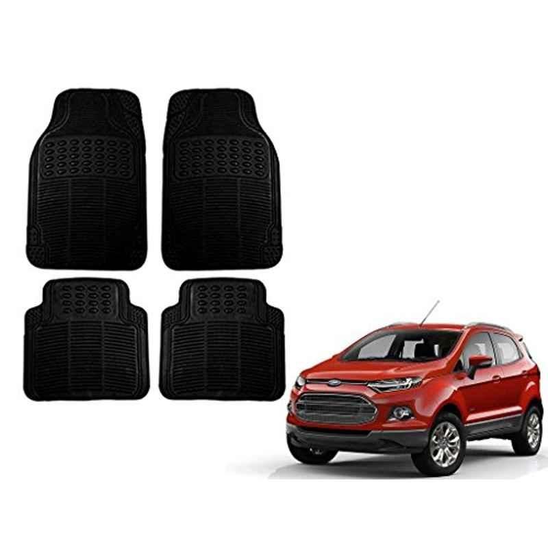 Kozdiko 4 Pcs Black Rubber Car Mat Set for Ford Ecosport