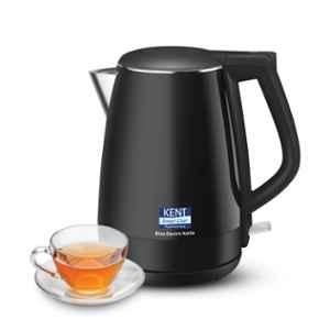 Kent Bliss 1500W 1.5 Litre Stainless Steel Black Electric Kettle, 116171