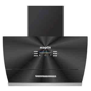 Maplin VC90 1400CMH 90cm Stainless Steel Black Auto Clean Touch & Motion Control Kitchen Chimney