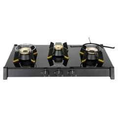 Faber Genius 753 3 Burners Manual Toughened Glass Top Cooktop, 106.0689.314