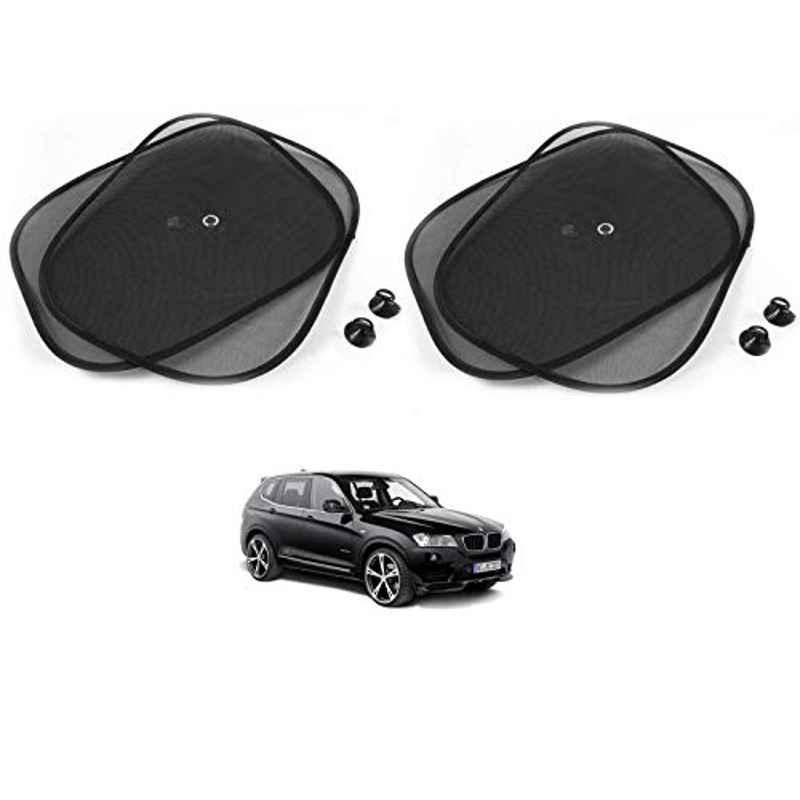 Kozdiko 4 Pcs Black Chipokoo Car Window Sunshade Curtain Set for BMW X3, koz_79278