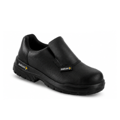 Mallcom Cymric J03 Microfiber Black Safety Shoes, Size: 6