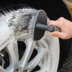 AllExtreme EXCTCB1 T-Type Car Tire Cleaning Scrubber Brush with Antislip Handle