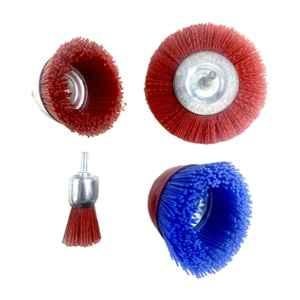 Jon Bhandari 4 Pcs Nylon Filament Abrasive Wire Wheel & Cup Brush Set, SNWB
