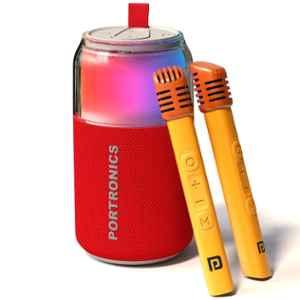 Portronics Talk Six 10W Red Portable Bluetooth Speaker with Mic, POR 3282