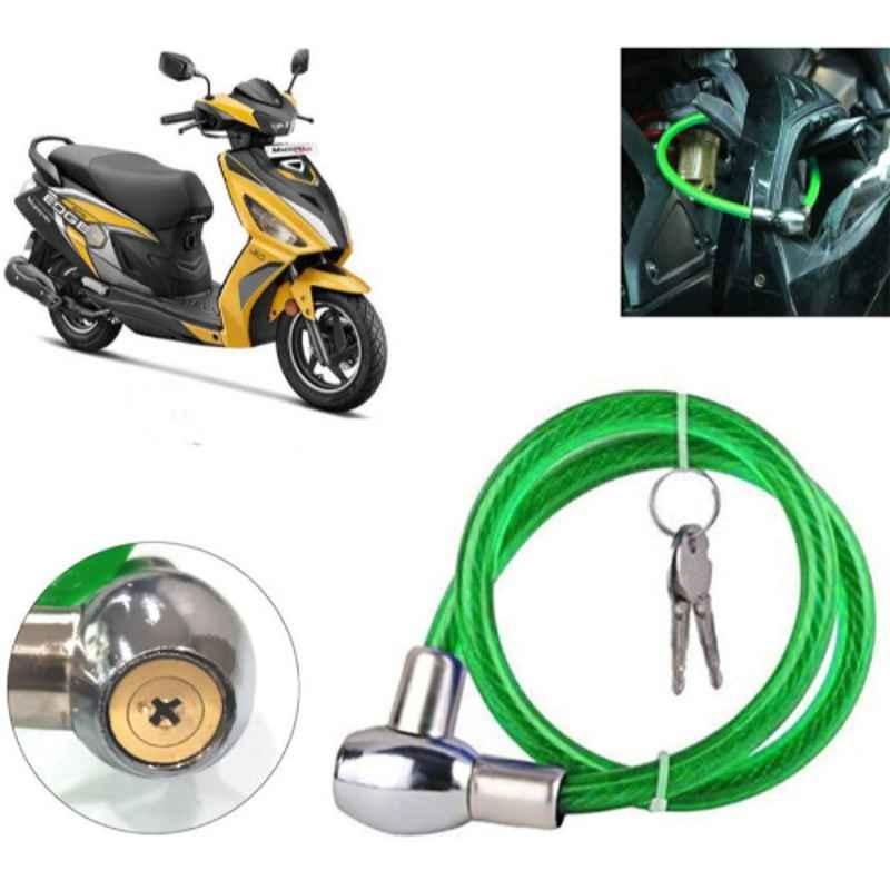 Auto Pearl PVC & Plastic Green Heavy Duty Cable Lock for Maestro Edge, 165