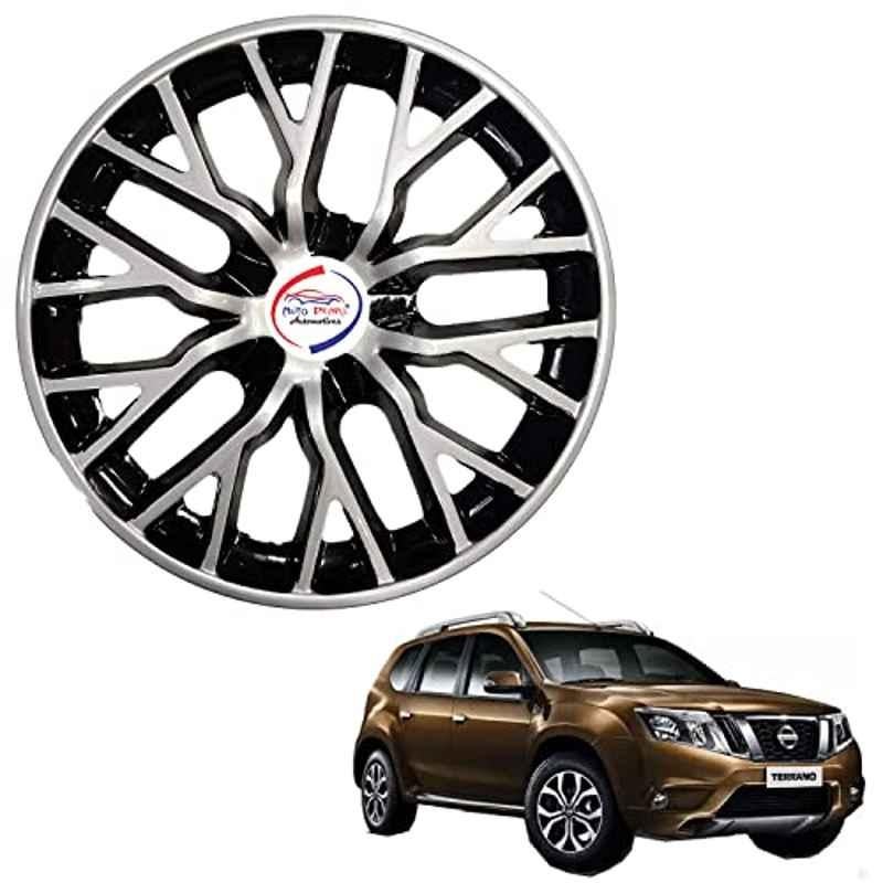Auto Pearl 4 Pcs 15 inch ABS DC BBR33 Hubcap Wheel Cover Set with Retention Ring for Nissan Terrano
