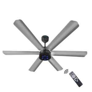 Xuga Jovian F6G 32W 320rpm 6 Blade Grey Ceiling Fan with 5 Years on Warranty, Sweep: 1200mm