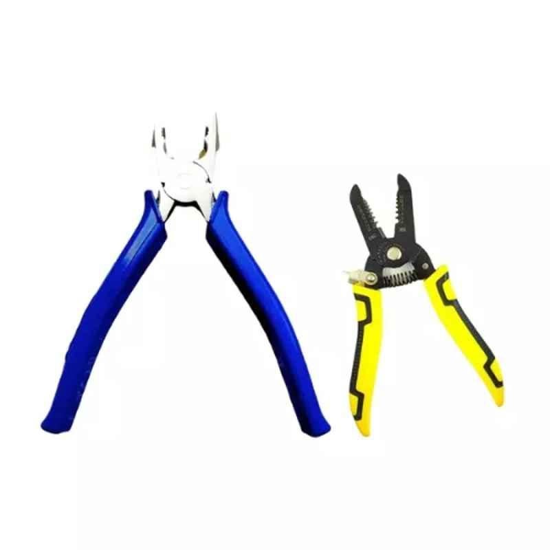 Sky Blue 2 Pcs 7.8 inch Lineman Plier Combo, SBE_PLIER_COMBOS_COMBO_165