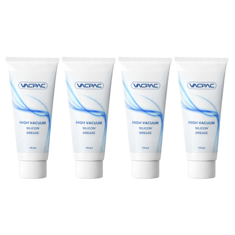 VAC PAC 100g High Vacuum Silicone Grease for Sealing, Protecting & Lubricating (Pack of 4)