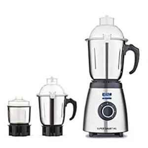 Kent Super Smart 800W Stainless Steel Silver Mixer Grinder with 3 Jars, 16061