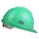 Allen Cooper Green Polymer Ratchet Type Safety Helmet with Chin Strap, SH721-G (Pack of 5)