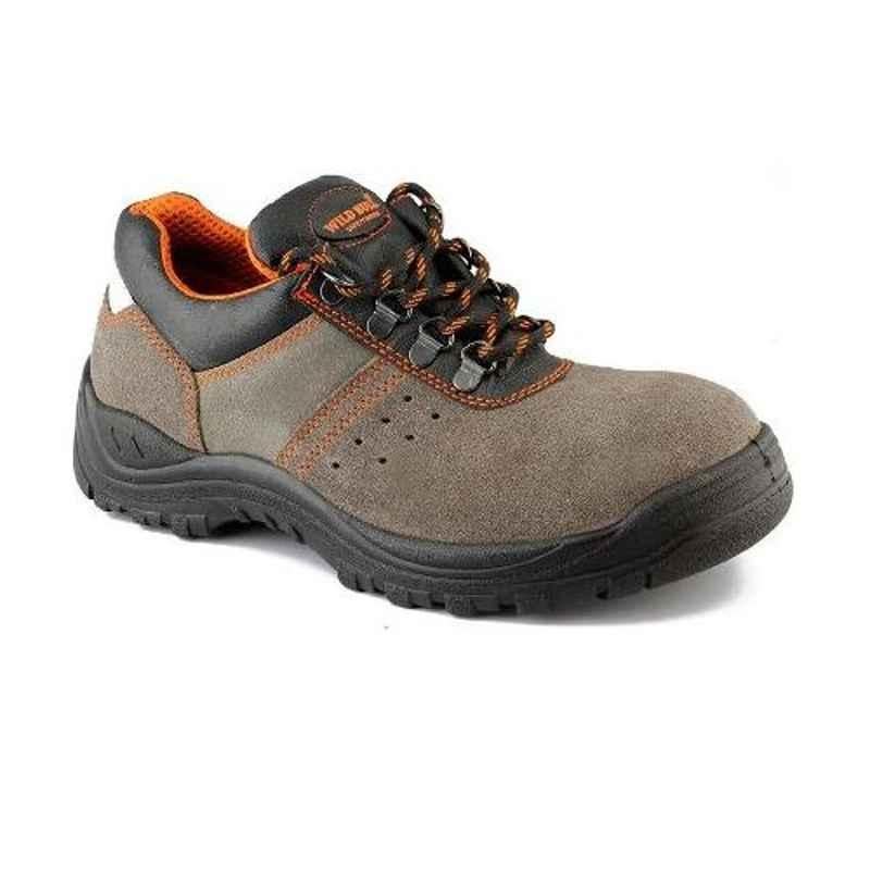 Wild Bull Sumo Steel Toe Leather Work Safety Shoes, Size: 9