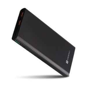 Portronics Power M 10K 10000mAh Black Lithium Polymer Power Bank with Dual Output, POR 1219