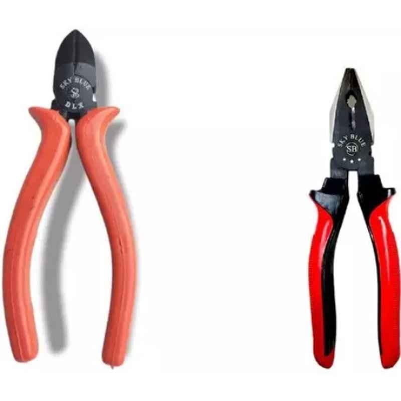 Sky Blue 2 Pcs 7.8 inch Lineman Plier Combo, SBE_PLIER_0728