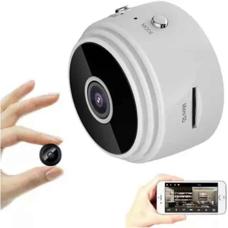 YK RETAIL 12MP White Magnet Wifi Action CCTV Camera with Night Vision & Sports Mode