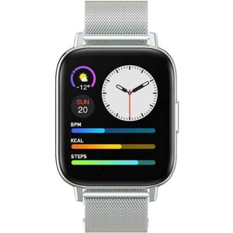 Xcell G3 Talk 1.67 inch Steel Mesh Silver Fitness Tracker, XL-WATCH-G3TALK-SILFSTEELSTRAP