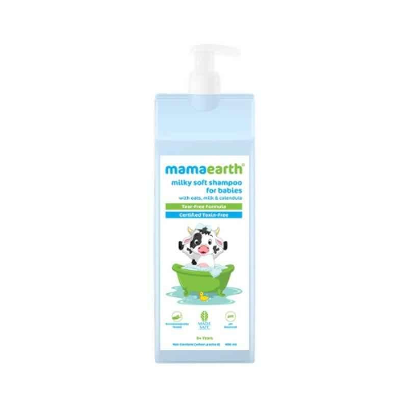 Mamaearth 400ml Milky Soft Shampoo with Oats Milk & Calendula for Babies, MAE2090