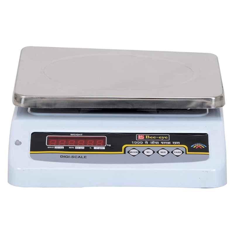 Bee Eye BT-10 10kg Electronic Table Top White Weighing Scale