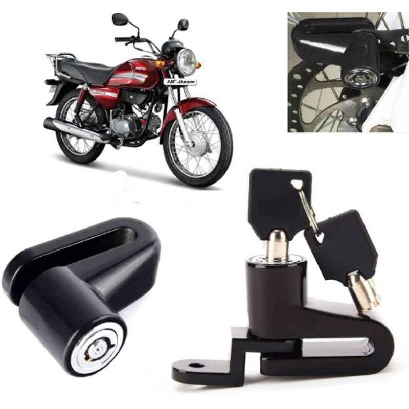 Auto Pearl Steel Black Heavy Duty Anti-Theft Disc Brake Lock for HF Dawn, Lock_238