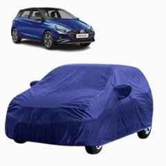 Aarex Auto Polyester Blue 100% Waterproof Car Body Cover with Mirror Pocket, Anti Dust & Triple Stitched for Hyundai i20 (2010 to 2025) Model