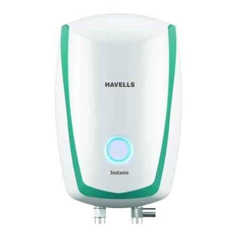 Havells Instanio 3 Litre 3000W White & Blue Instant Water Heater, GHWAIAPWB003