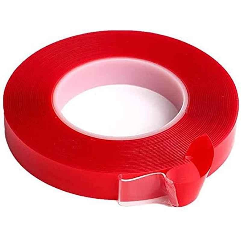 Abbasali 12x50m Double-Sided Sticky Traceless Acrylic Transparent Adhesive Tape