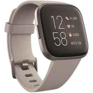 Fitbit Versa 2 Silicone Grey Smart Watch, FB507GYSR