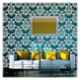 Kayra Decor 16x24 inch PVC Damask Wall Design Stencil, KHS366