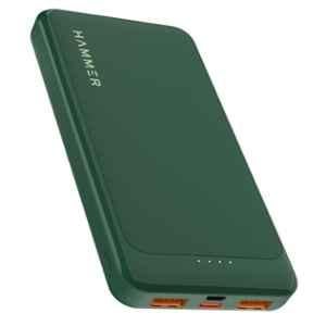 Hammer Ultra Charge 10000mAh Green Power Bank with Multiple Layers of Protection