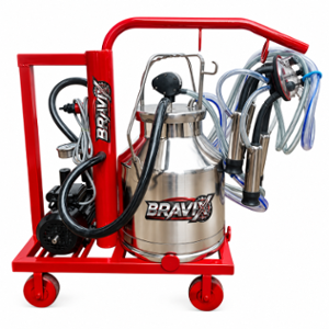 BRAVIX 0.75HP 25 Litre Automatic Milking Machine with Single Bucket