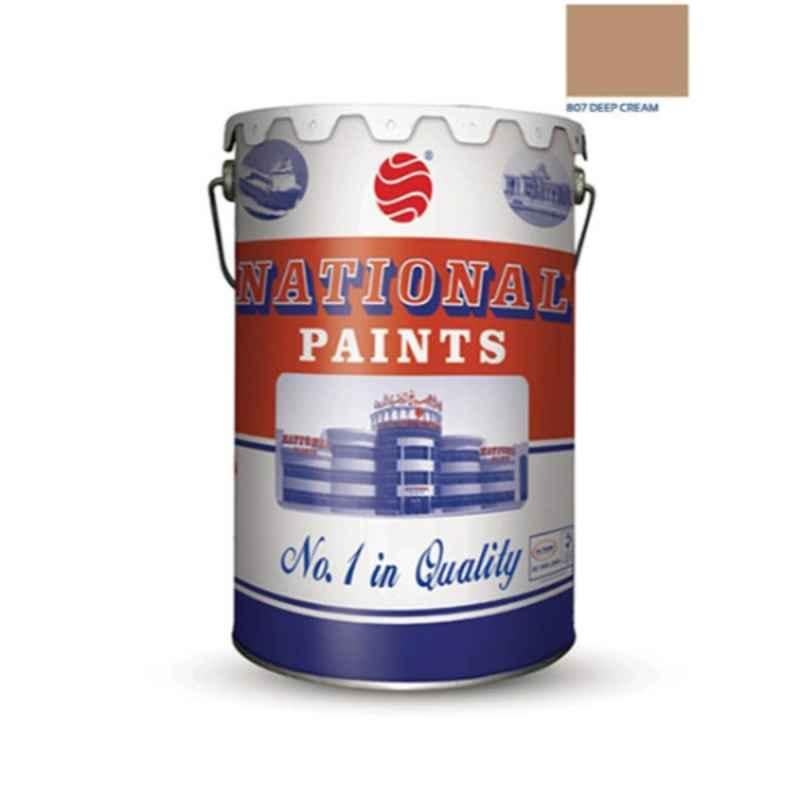 National Paints 3.6L Deep Cream Water Based Wall Paint, NP-807-3.6