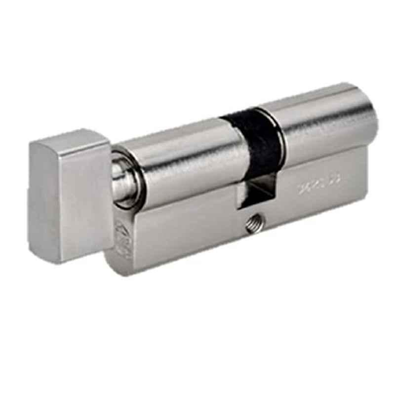 Bonus 70mm Brass Brush Steel Bathroom Compact Profile 6 Pin Cylinder Lock
