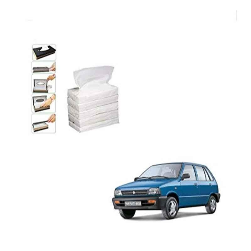 Kozdiko 100 Pulls Dispenser Box Refiller Tissue Paper with 200 Sheets for Maruti Suzuki 800 (Pack of 5)