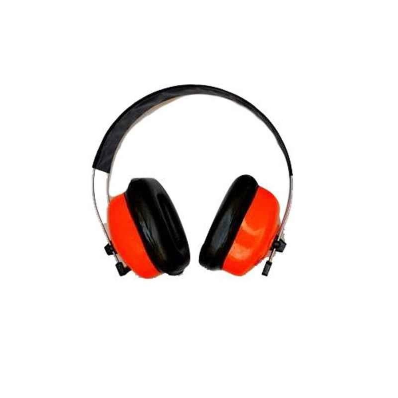 SSWW Black & Orange Plastic Foldable Ear Muff, SSWW441