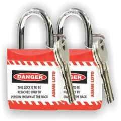 Asian Loto Red Regular Shackle Jacket Padlock, ALC-LPR-RR (Pack of 2)