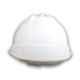Allen Cooper White Polymer Nape Type Safety Helmet with Chin Strap, SH702-W (Pack of 10)