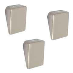 Plantex Knobs for Drawers/Square Drawer Knobs for Cabinets/Pull-Push Knobs for Kitchen/Bedroom Drawer (Pack of 3) SH-331, Satin White
