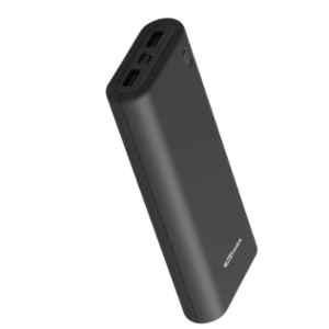 Portronics Indo 20X Black 20000mAh Polymer Power Bank, POR-1017