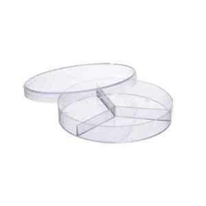 Abdos 380Pcs 3 Compartment Vented Aseptic Petri Dish, P10920