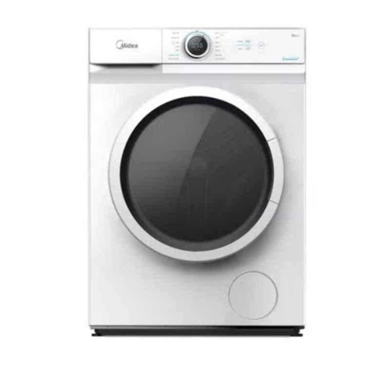 Midea 10kg 1400rpm White Front Load Automatic Smart Washing Machine with Lunar Dial, MF200W100WBW