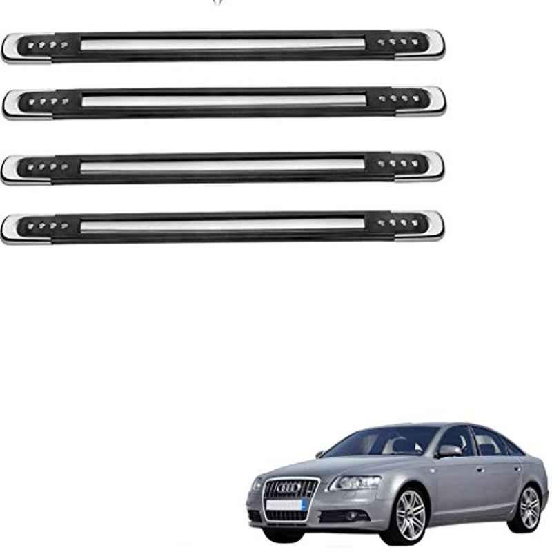 Kozdiko 4 Pcs Designer Black Bumper Protector Set for Audi A6, Koz-66142
